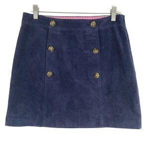 Vineyard Vines Corduroy Sailor‎ Skirt Size 4 Blue Cotton Blend NWT SS-1396